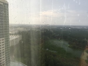 View from the 23rd floor of the Hyatt Regency Orlando, now with more rain!