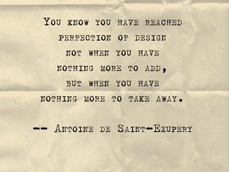 Antoine de Saint-Exupéry quote