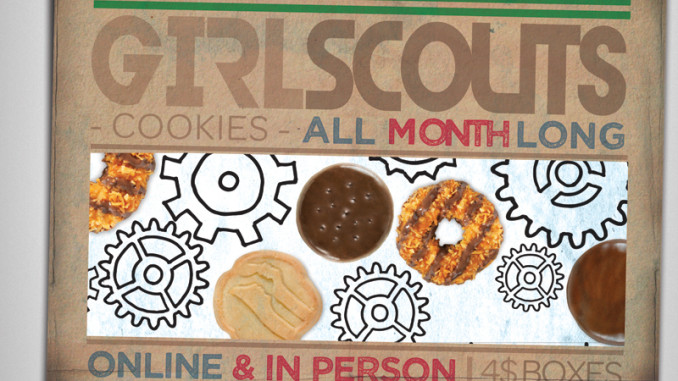 Girl Scout Cookie Flyer; tenohfour.com